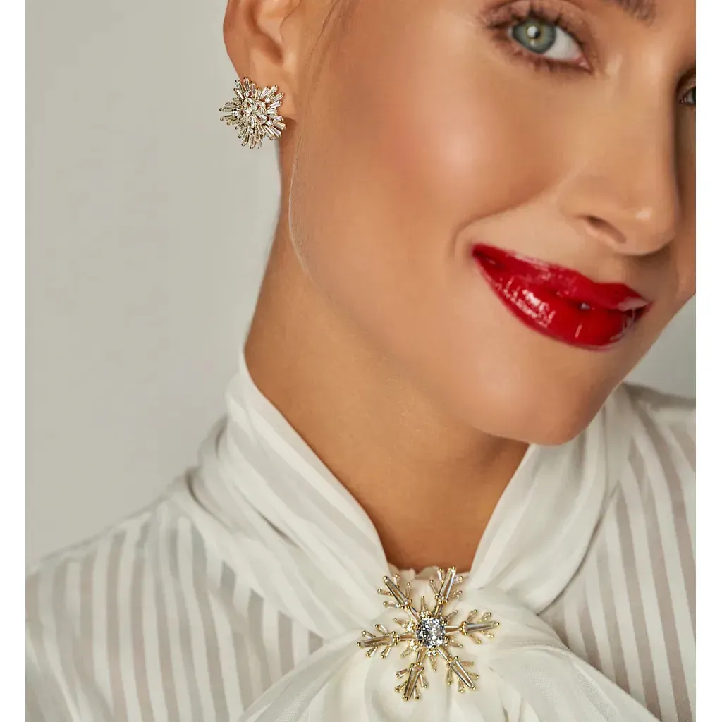 Kolczyki złote śnieżynka Fiocco di neve fot. bydziubeka.pl