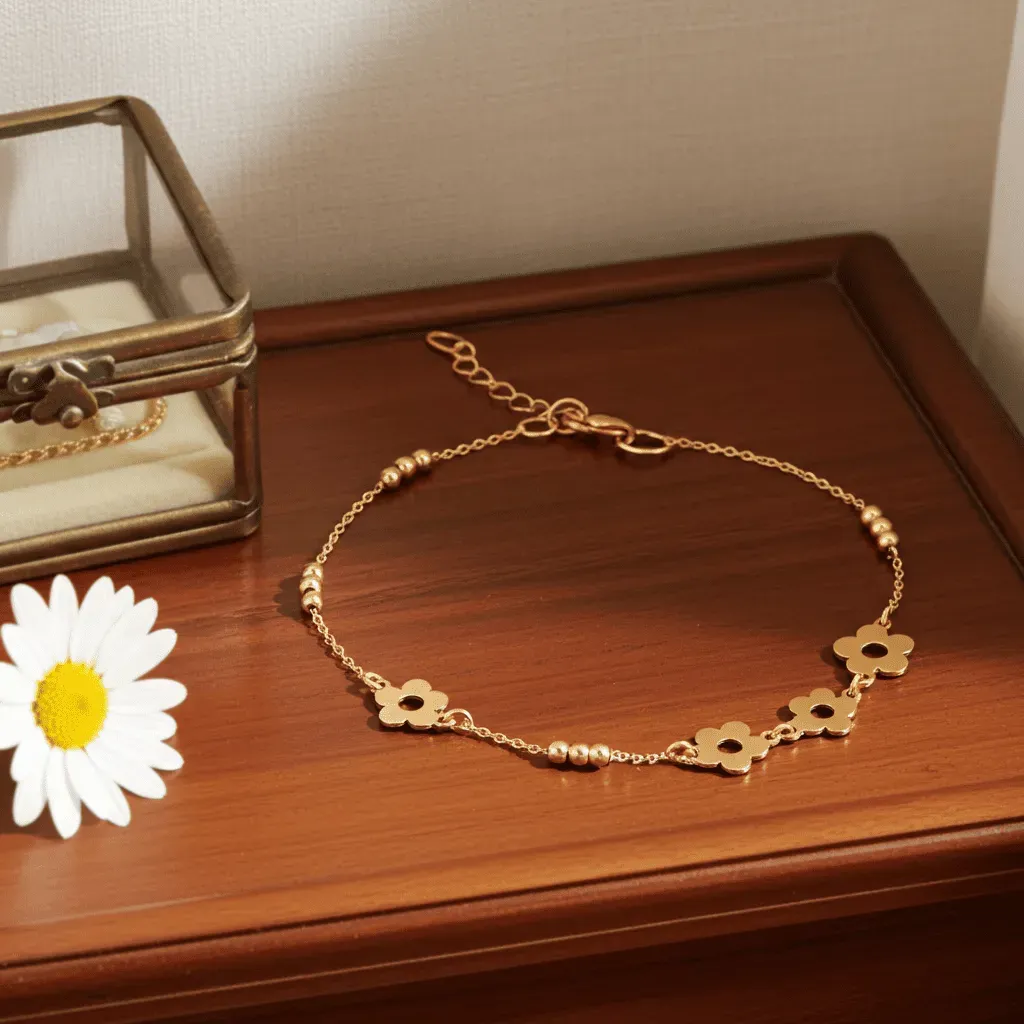 Złota-bransoletka-585-z-kwiatkami-edited